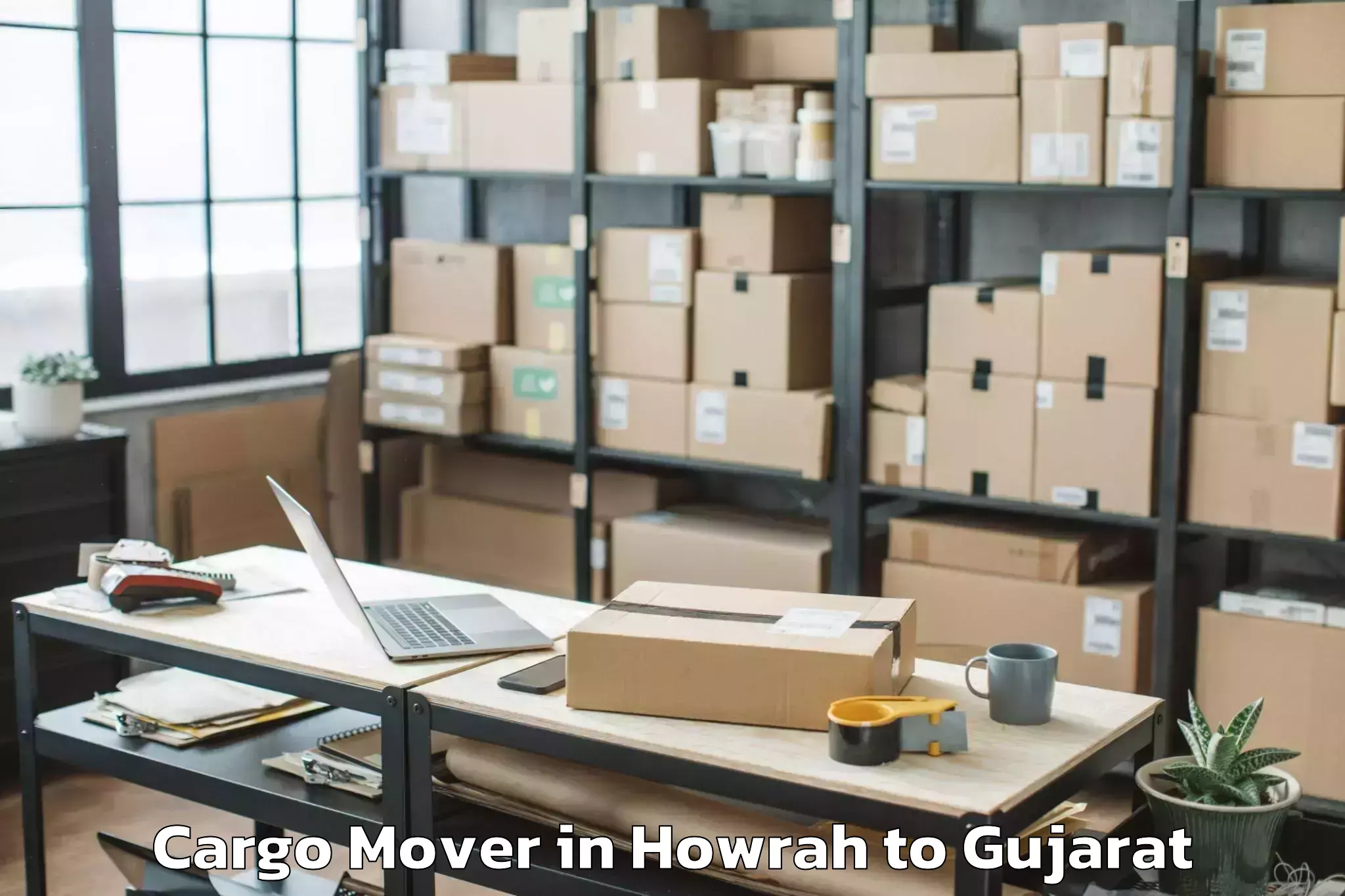 Affordable Howrah to Morvi Cargo Mover